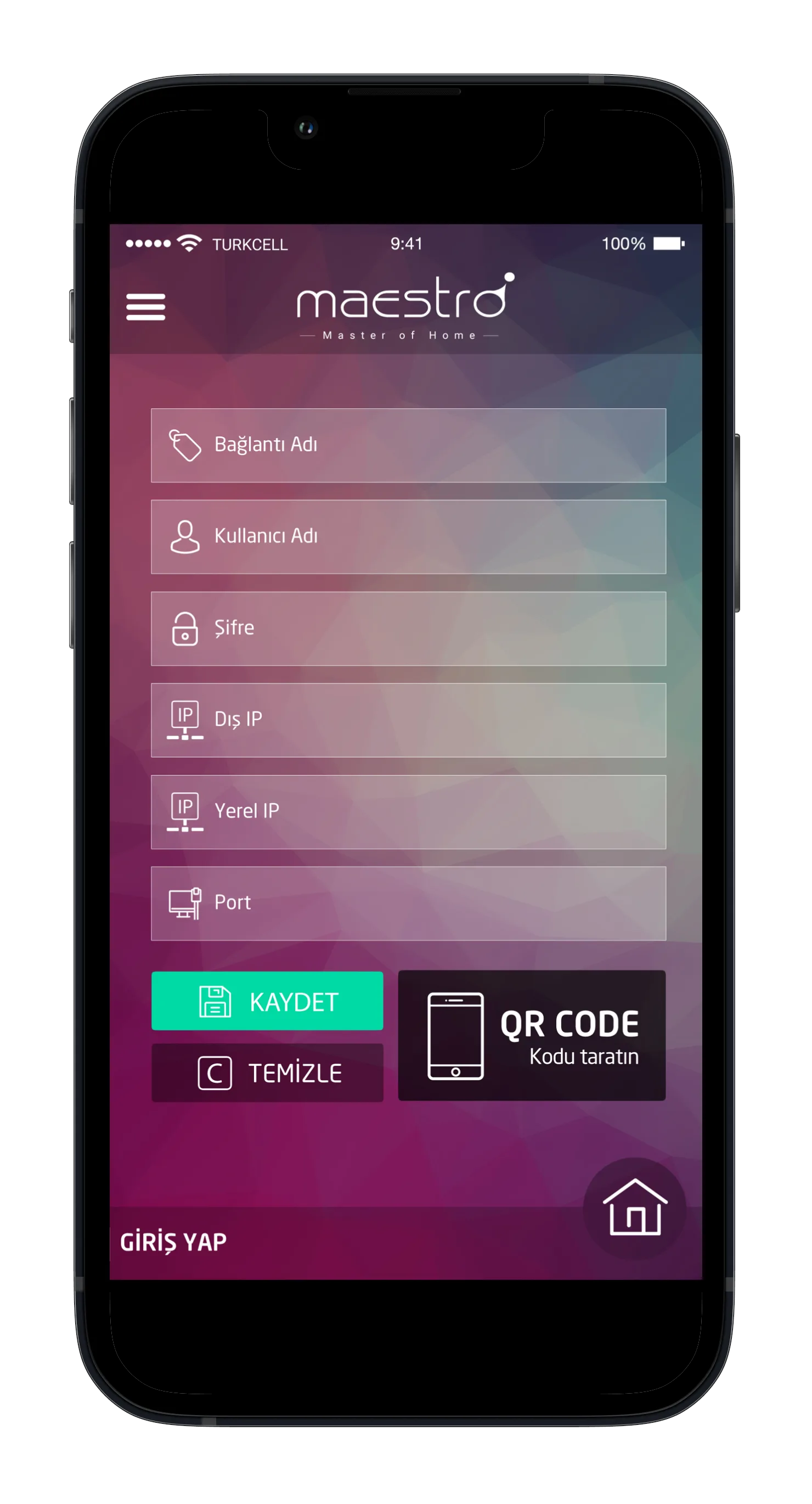 Intelligent House App — tasarım 4