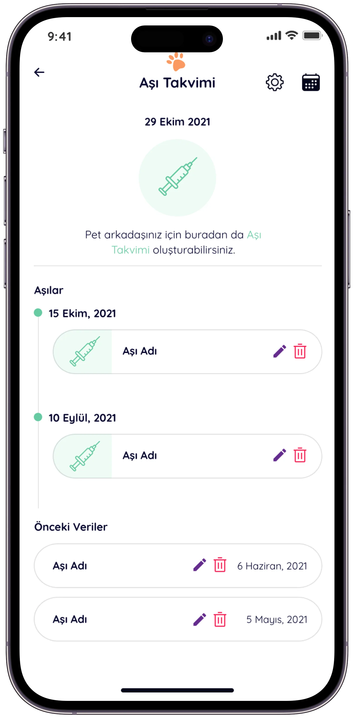 Pawla Pet App — tasarım 11
