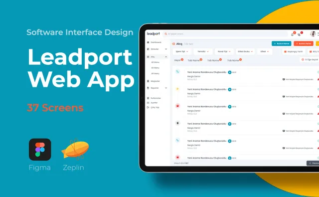 Leadport Customer App — SaaS & Dashboard, Kortex Digital Reklam Ajansı