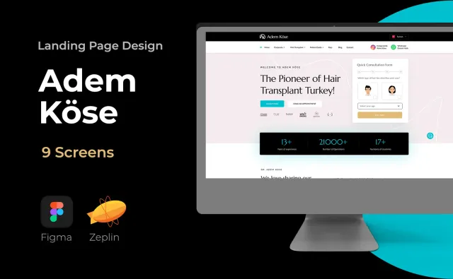 Adem Köse Hair Transplant — Web Sitesi, Kortex Digital Reklam Ajansı