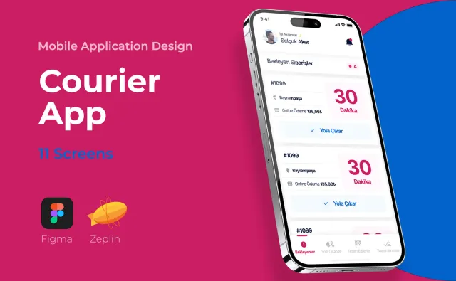 Courier App — Mobil Uygulama, Kortex Digital Reklam Ajansı