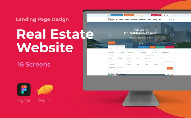 Real Estate Website — Web Sitesi, Kortex Digital Reklam Ajansı