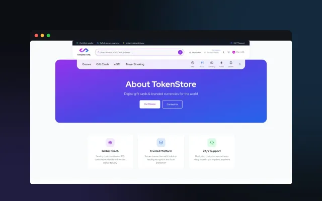 TokenStore — E-Ticaret, Kortex Digital Reklam Ajansı