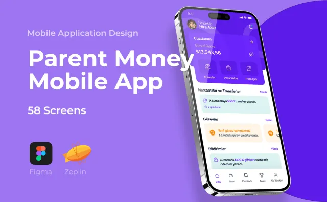 Parent & Child Finance Mobile App — Mobil Uygulama, Kortex Digital Reklam Ajansı