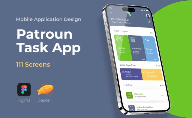 Patron Task App — Mobil Uygulama, Kortex Digital Reklam Ajansı