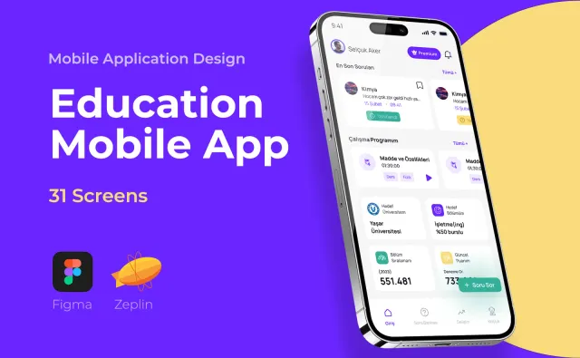 Question Based Education App — Mobil Uygulama, Kortex Digital Reklam Ajansı