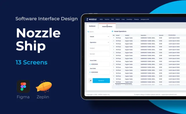 Nozzle Ship — SaaS & Dashboard, Kortex Digital Reklam Ajansı