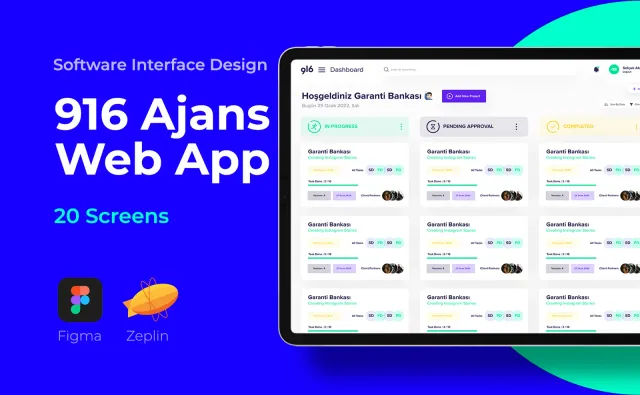 916 Digital — SaaS & Dashboard, Kortex Digital Reklam Ajansı