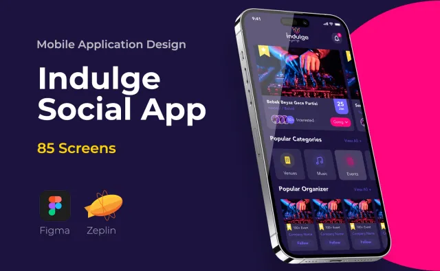 Indulge Social — Mobil Uygulama, Kortex Digital Reklam Ajansı