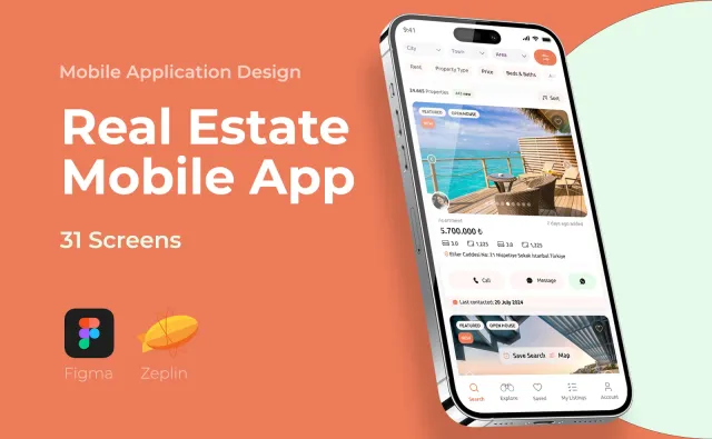Real Estate App — Mobil Uygulama, Kortex Digital Reklam Ajansı