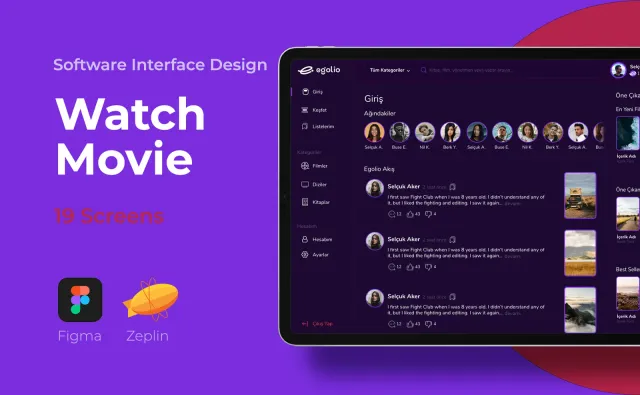 Movie Web App — SaaS & Dashboard, Kortex Digital Reklam Ajansı