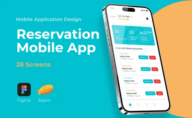 Beach Reservation Mobile App — Mobil Uygulama, Kortex Digital Reklam Ajansı