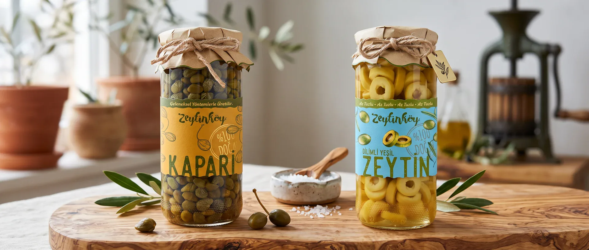Zeytinköy — Kapari ve Zeytin — Ambalaj Tasarımı, Kortex Digital