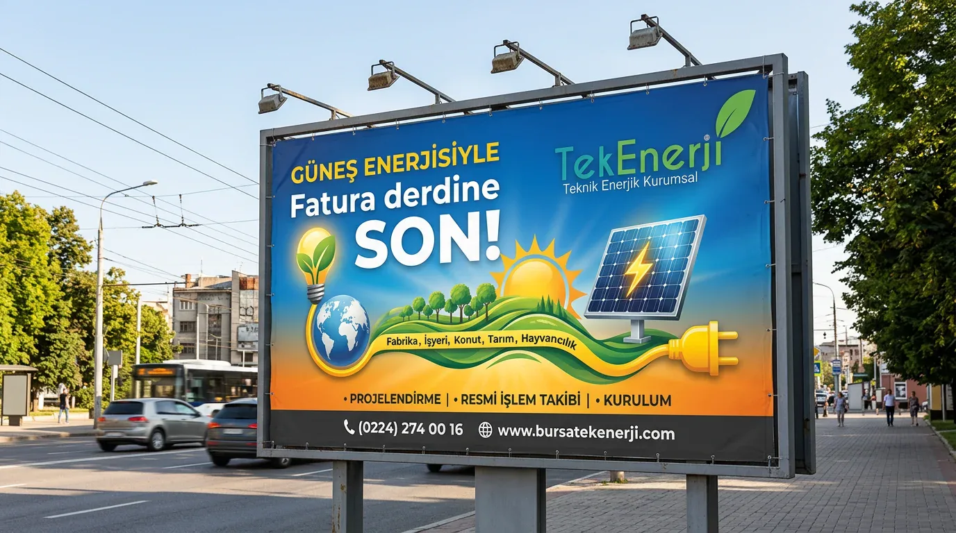 Tek Enerji — Billboard Tasarımı, Kortex Digital