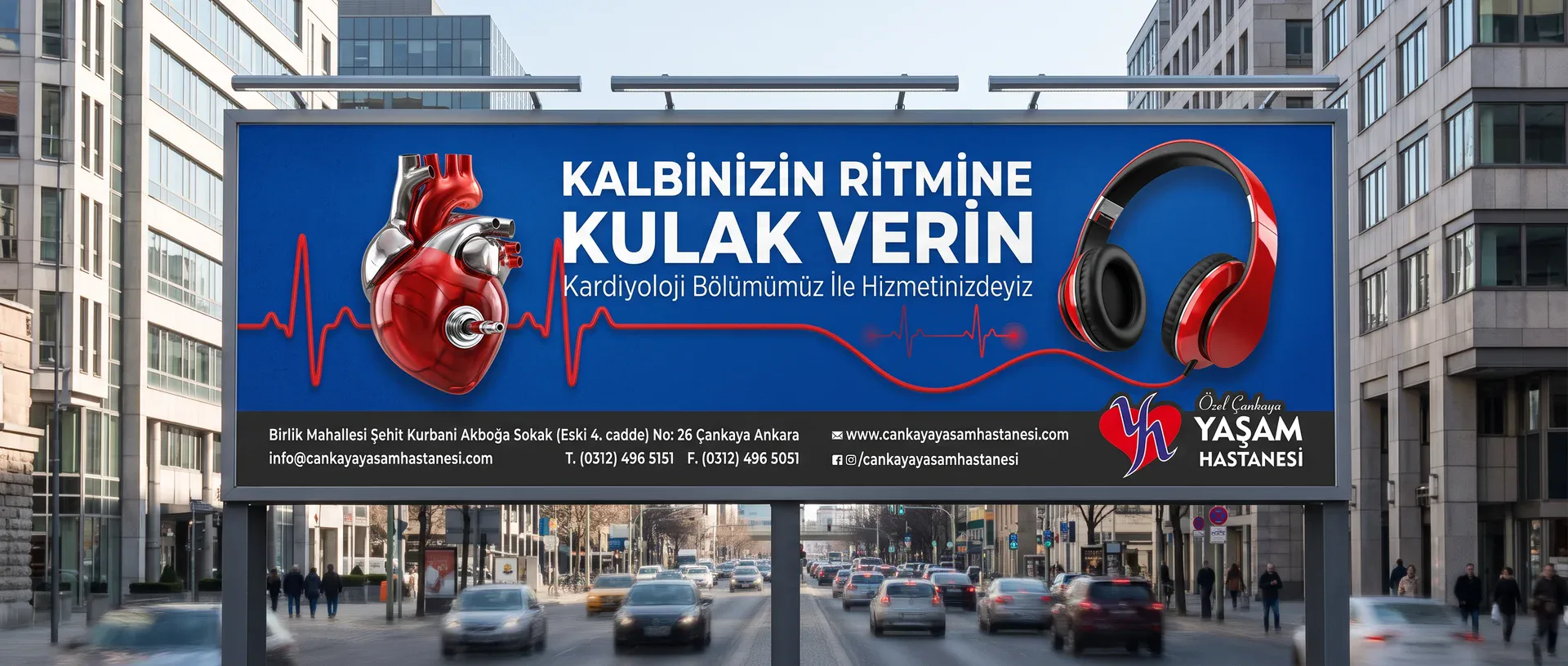 Çankaya Yaşam Hastanesi — Billboard Tasarımı, görsel 1, Kortex Digital