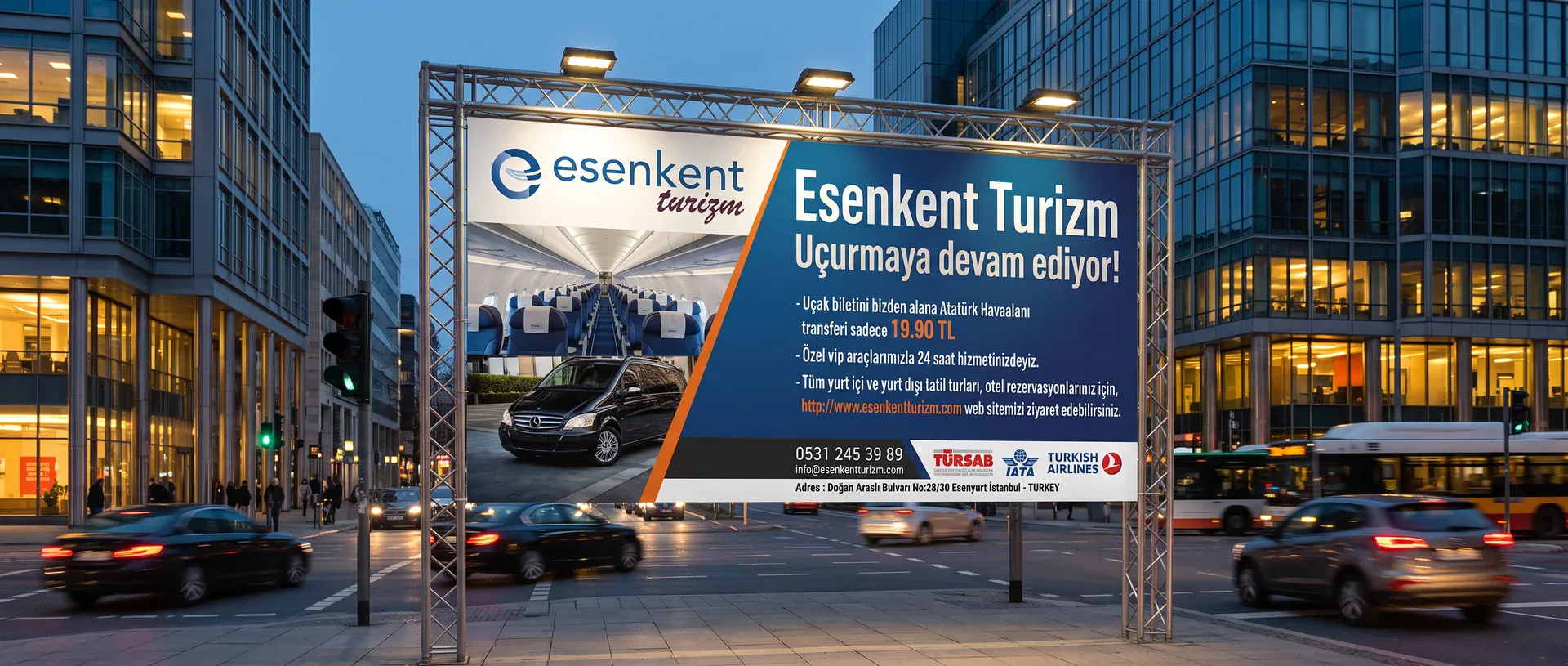 Esenkent Turizm — Billboard Tasarımı, görsel 1, Kortex Digital