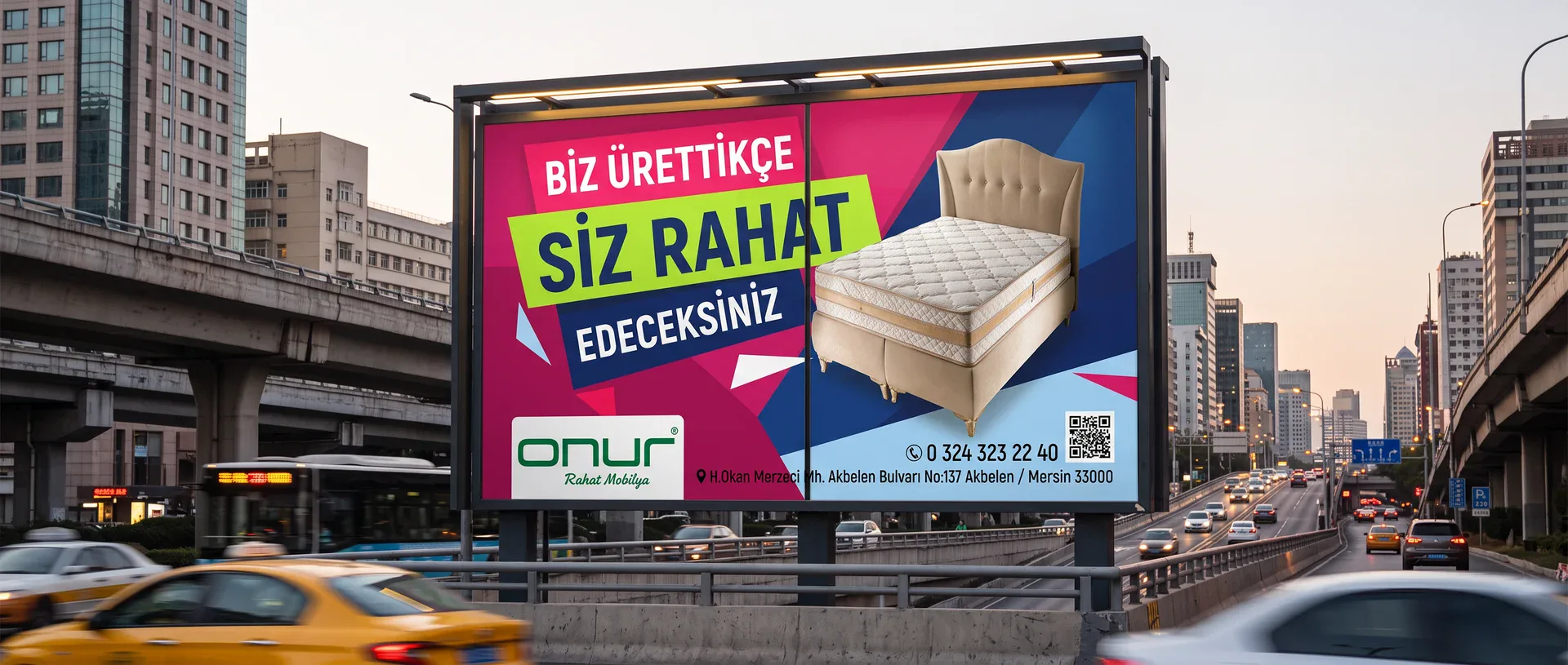 Onur Rahat Mobilya — Billboard Tasarımı, Kortex Digital