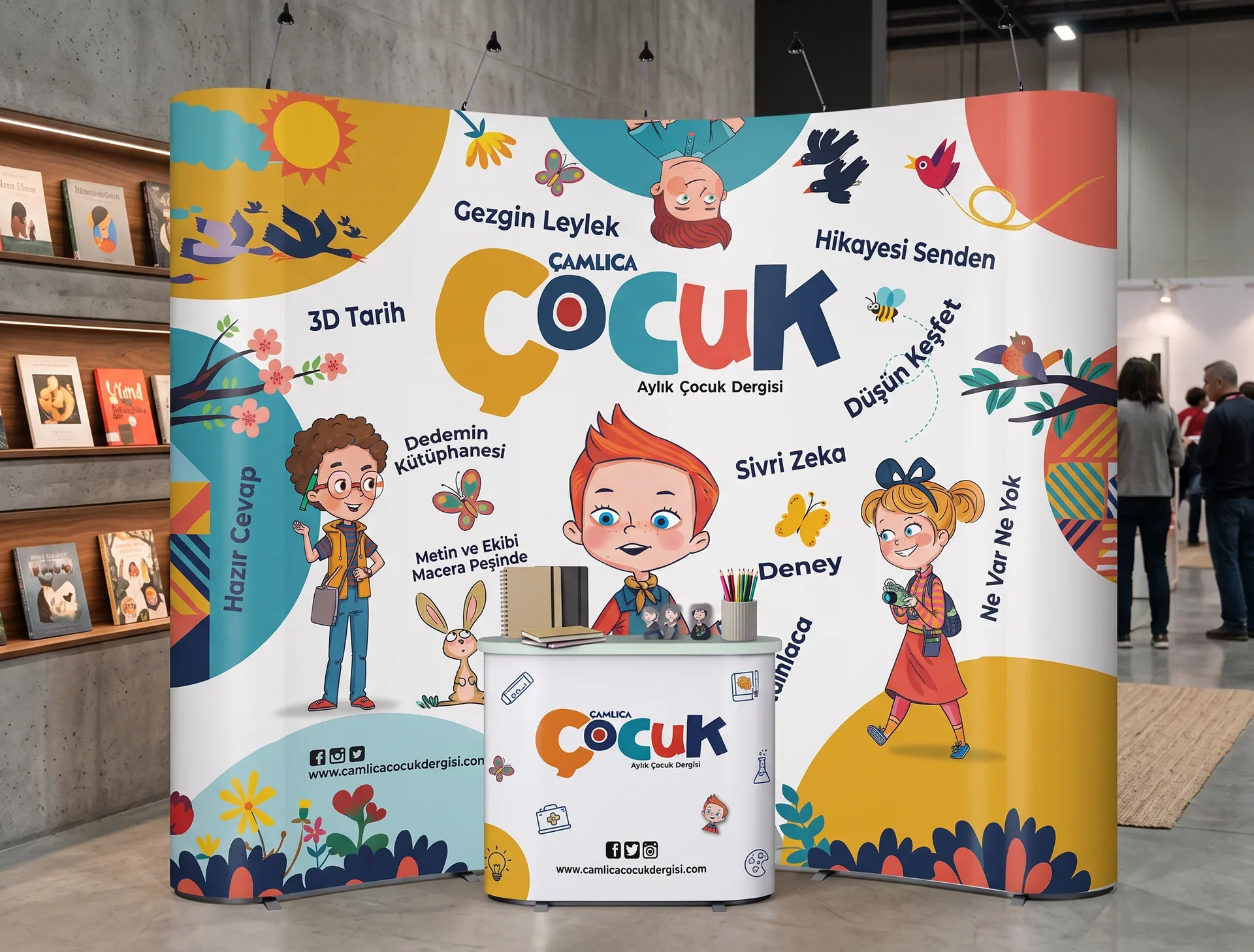Çamlıca Çocuk — Fuar Standı Tasarımı, Kortex Digital