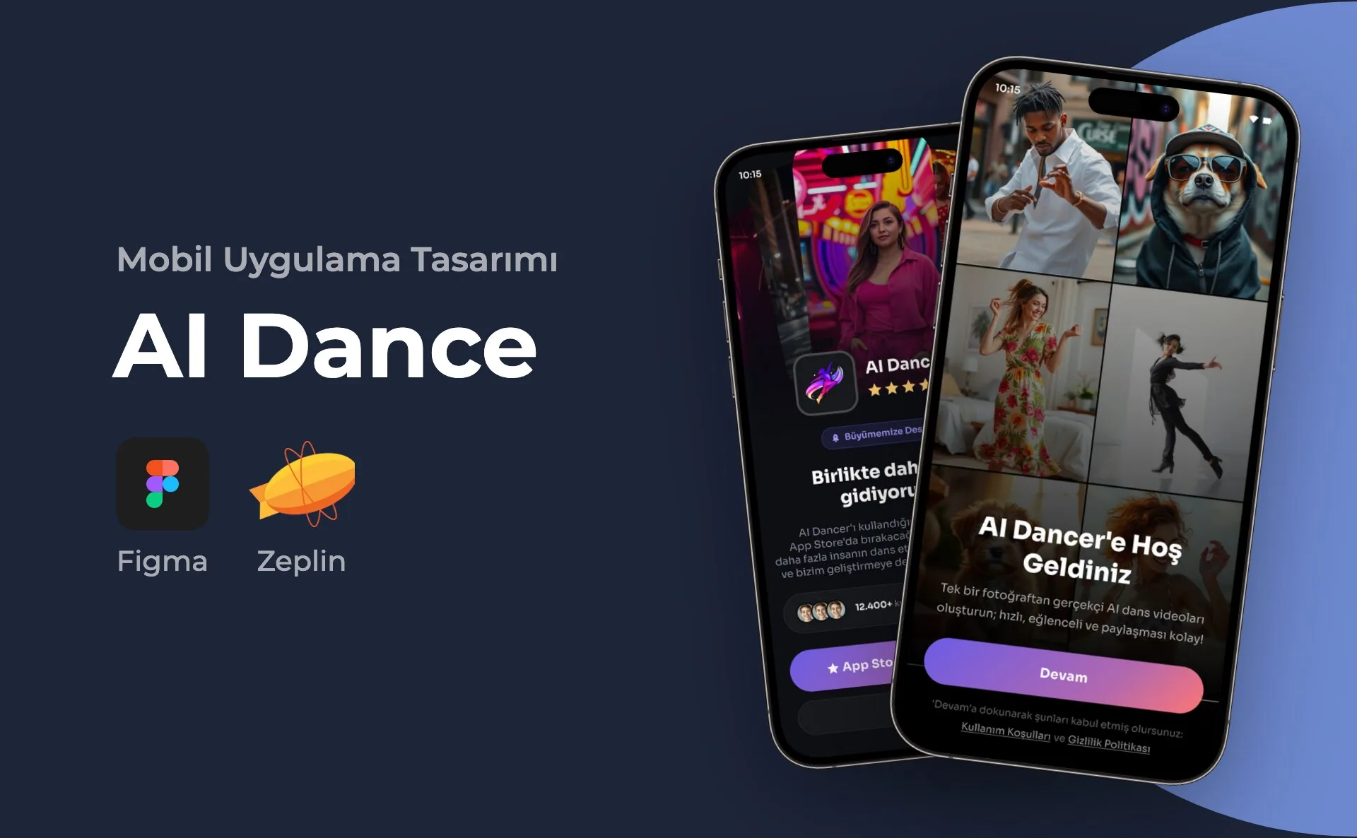 AI Dance — Mobil Uygulama Tasarımı