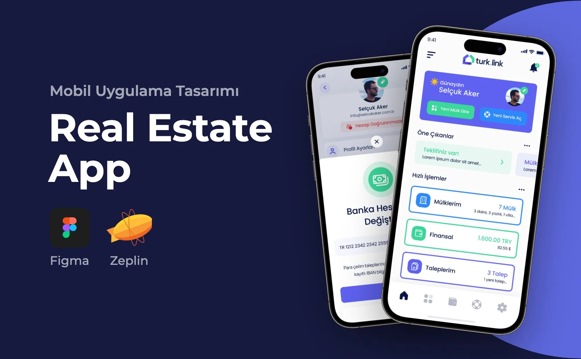 Real Estate App — Mobil Uygulama Tasarımı