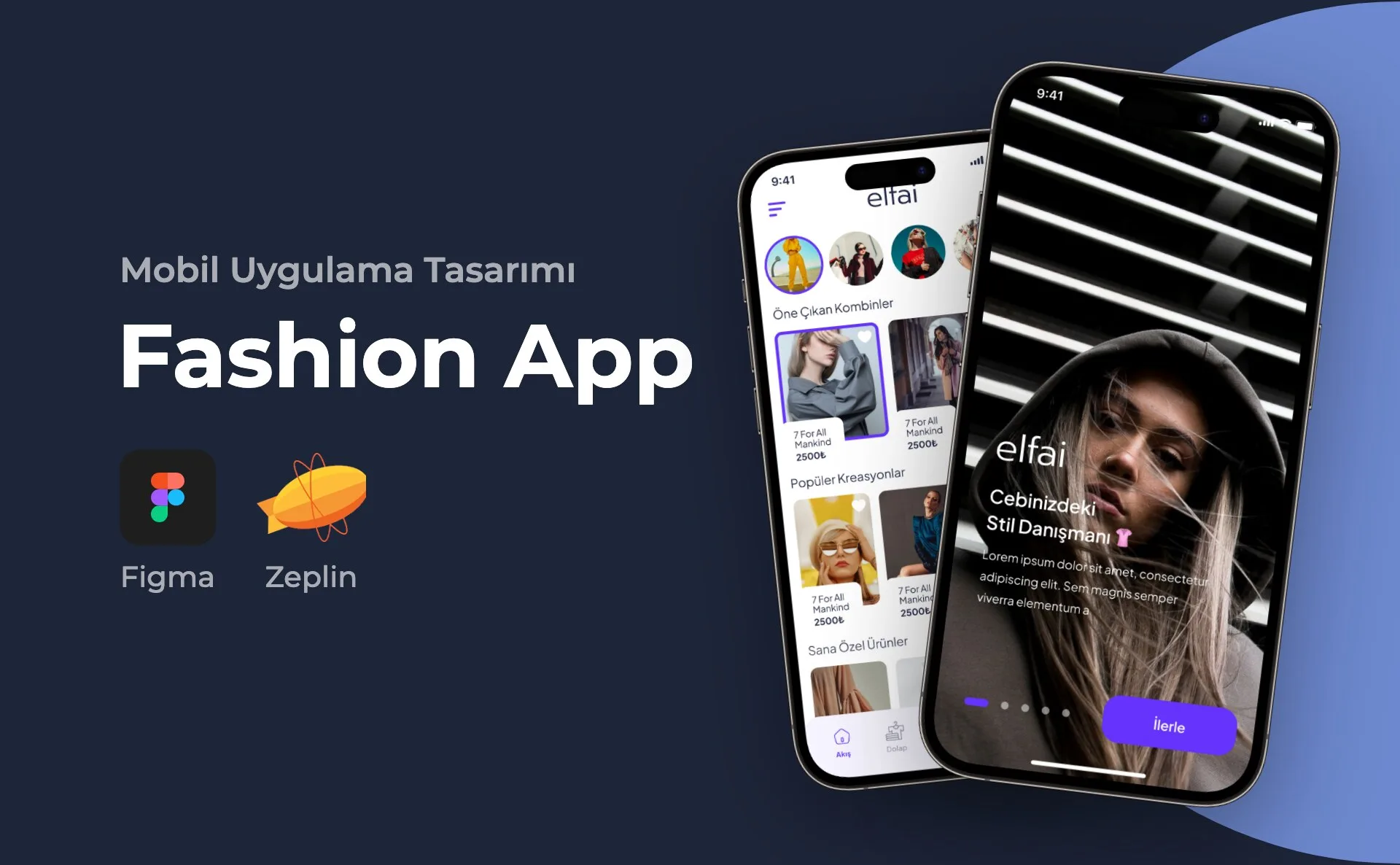 Fashion App — Mobil Uygulama Tasarımı