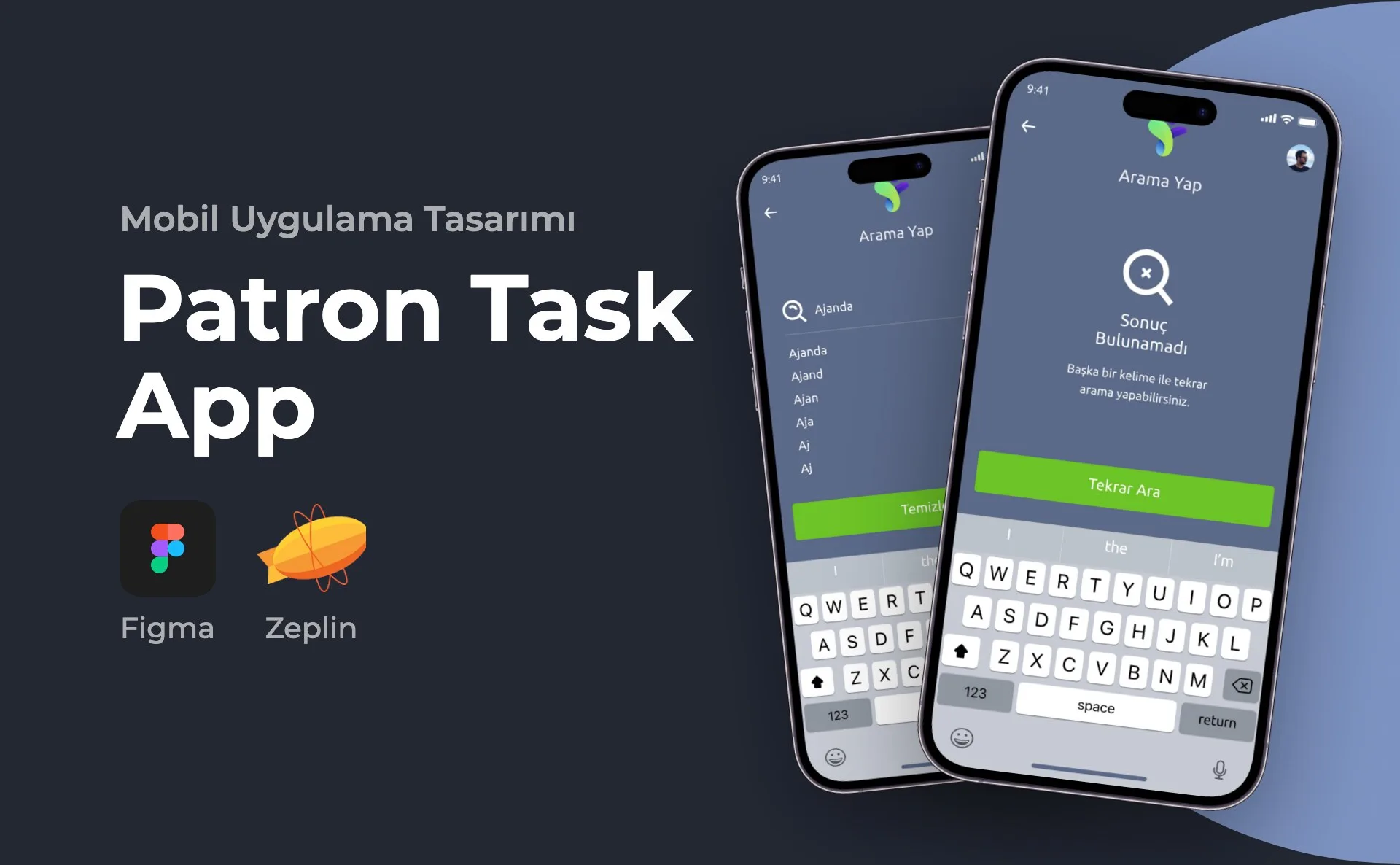 Patron Task App — Mobil Uygulama Tasarımı