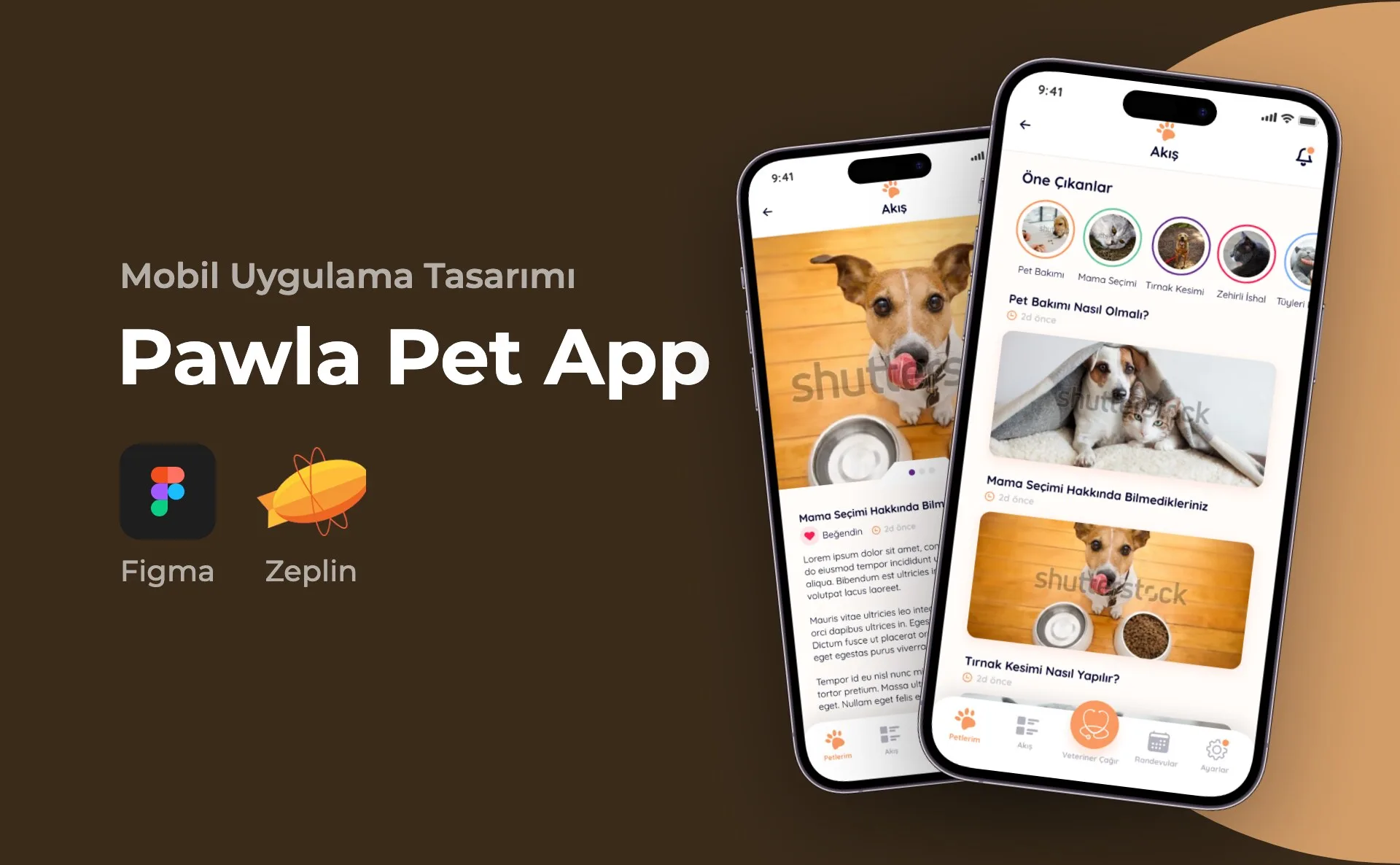 Pawla Pet App — Mobil Uygulama Tasarımı