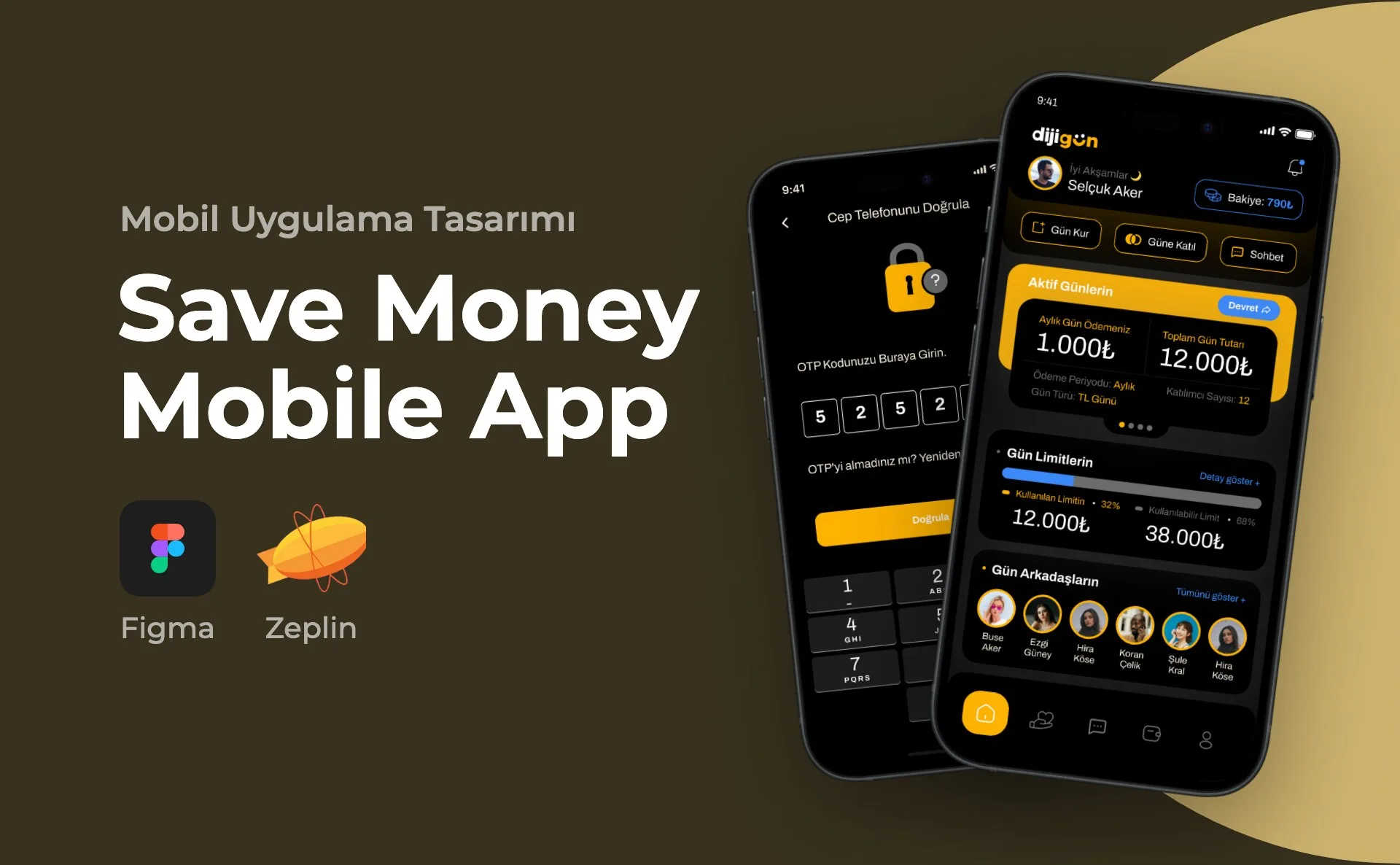Save Money Mobile App — Mobil Uygulama Tasarımı