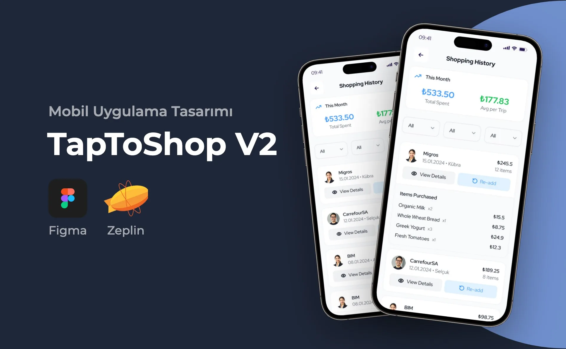 TapToShop V2 — Mobil Uygulama Tasarımı