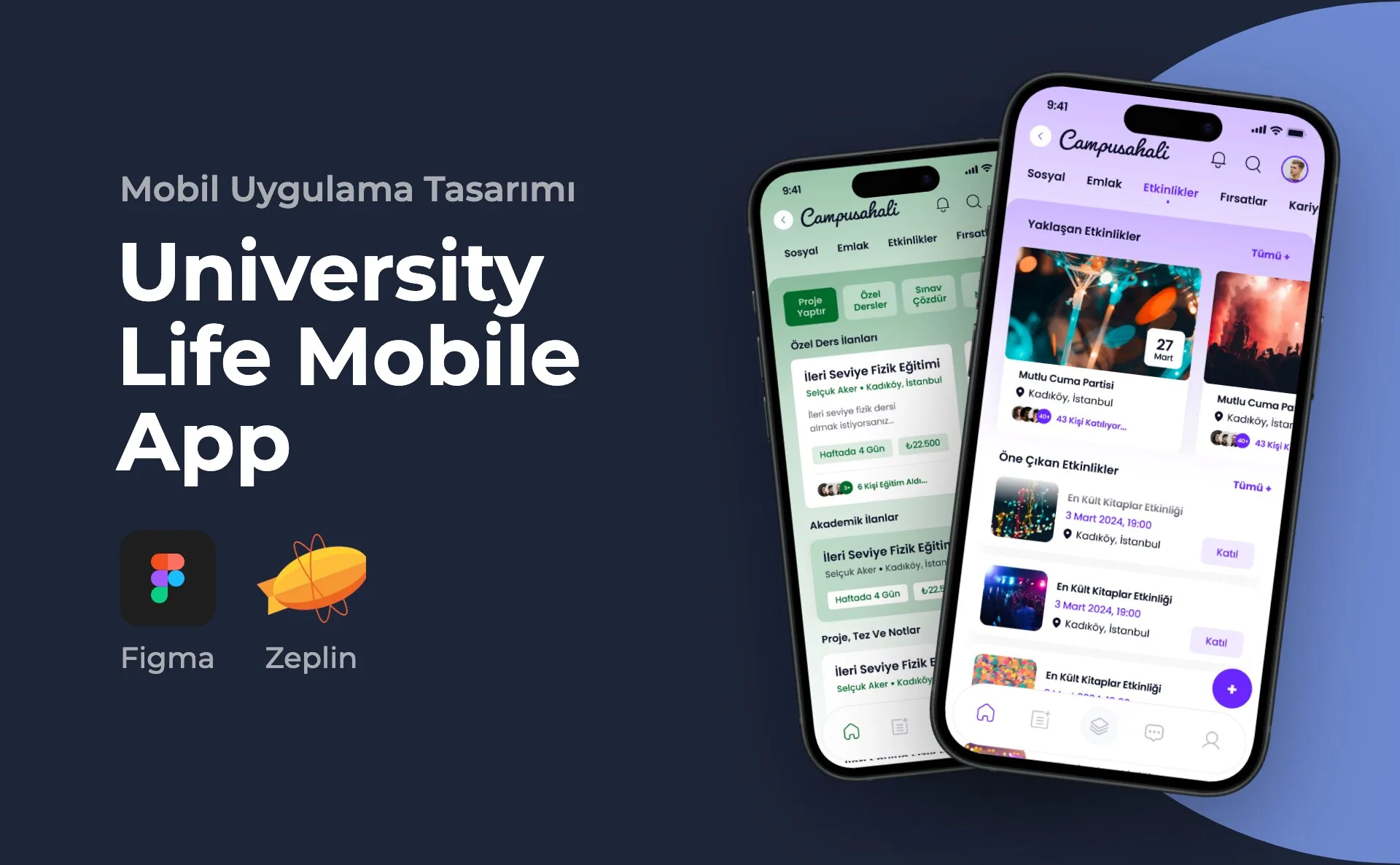 University Life Mobile App — Mobil Uygulama Tasarımı