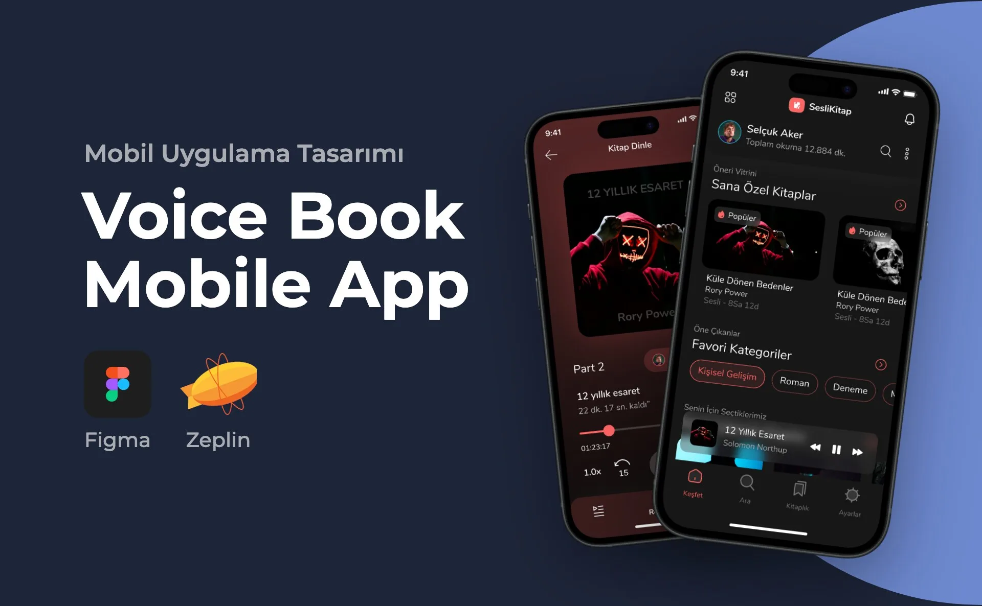 Voice Book Mobile App — Mobil Uygulama Tasarımı