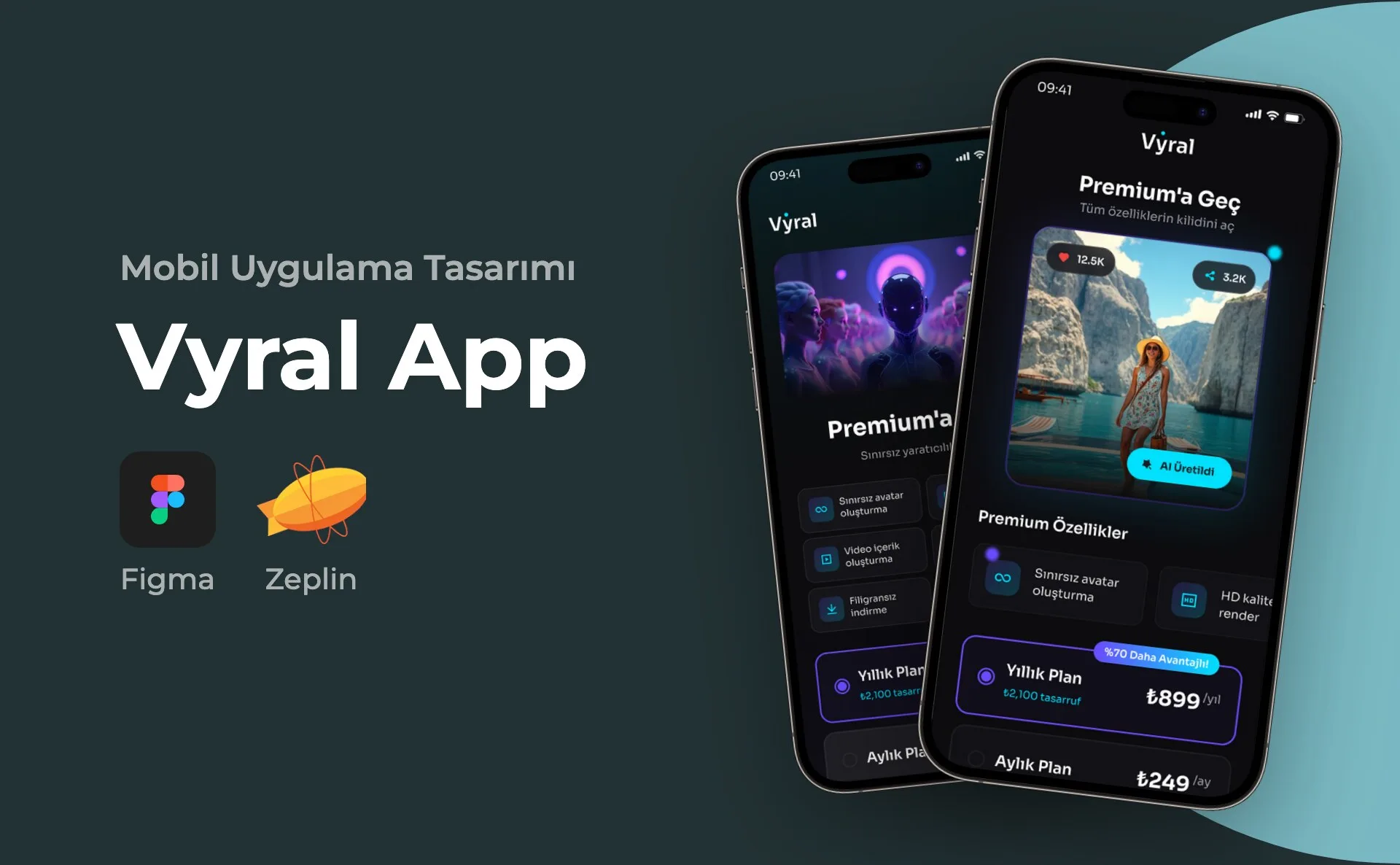 Vyral App — Mobil Uygulama Tasarımı