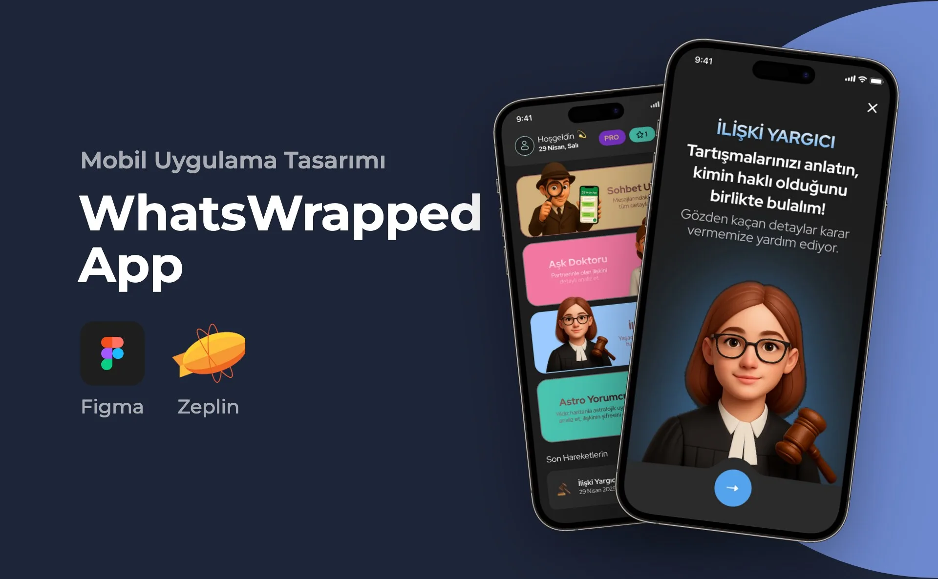WhatsWrapped App — Mobil Uygulama Tasarımı