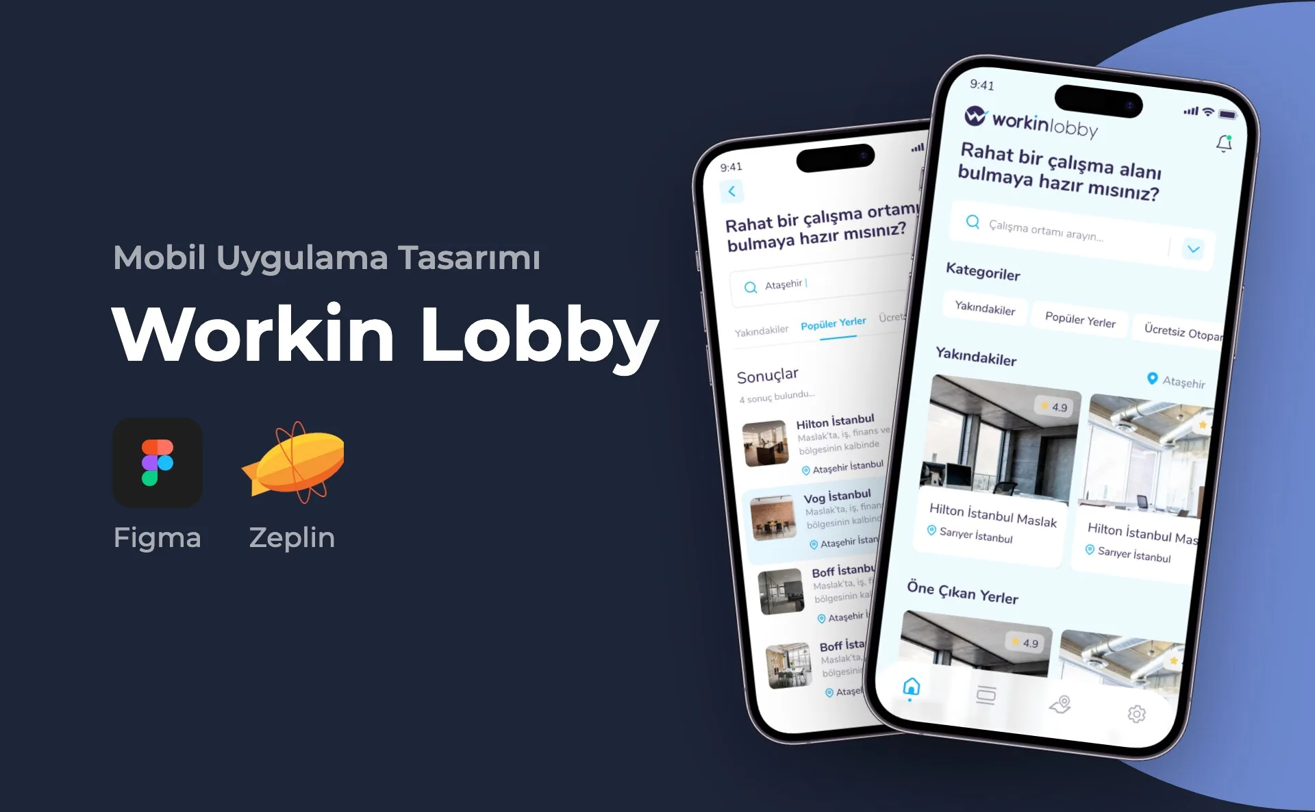 Workin Lobby — Mobil Uygulama Tasarımı
