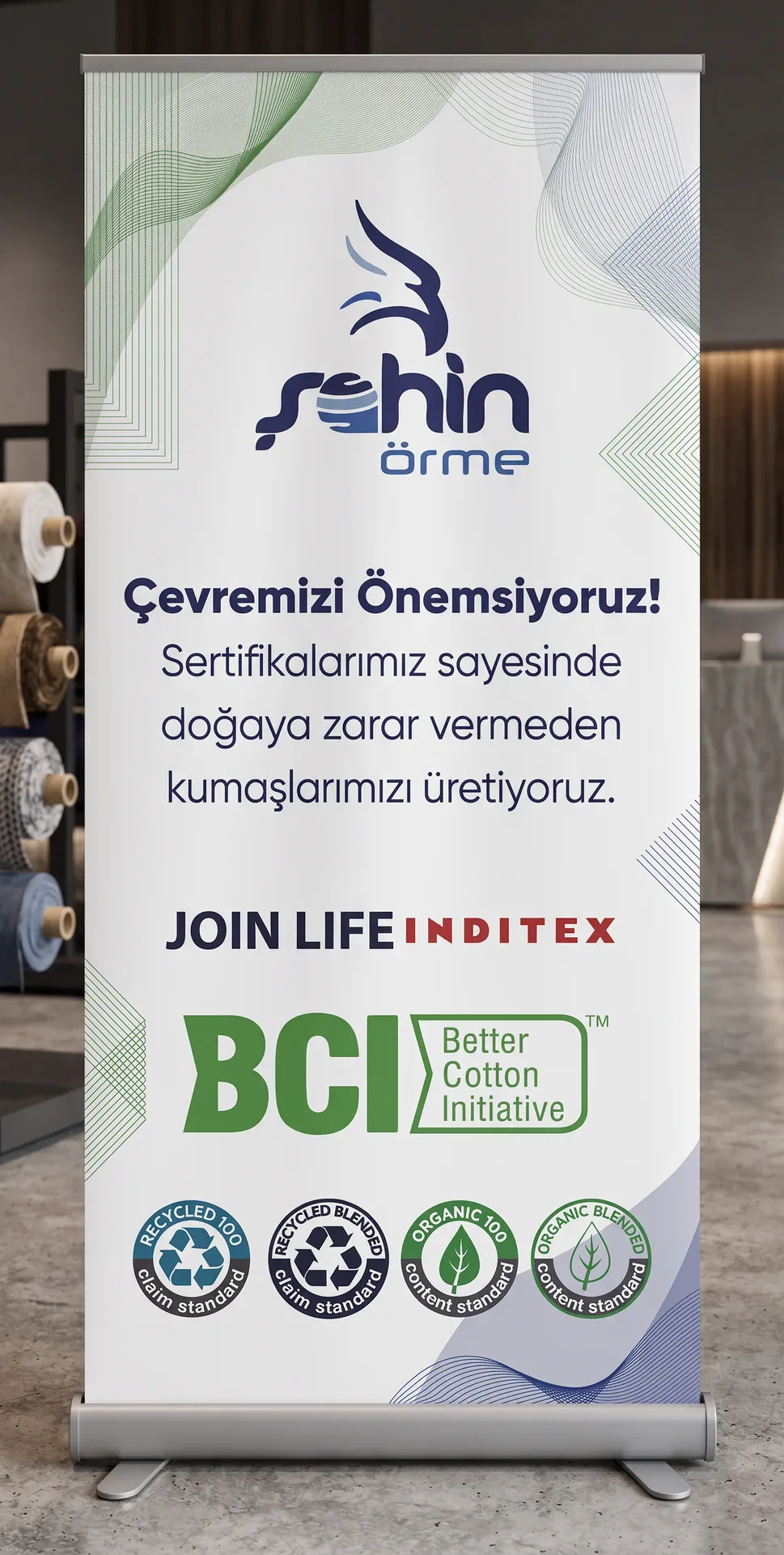 Şahin Örme — Roll-up Tasarımı