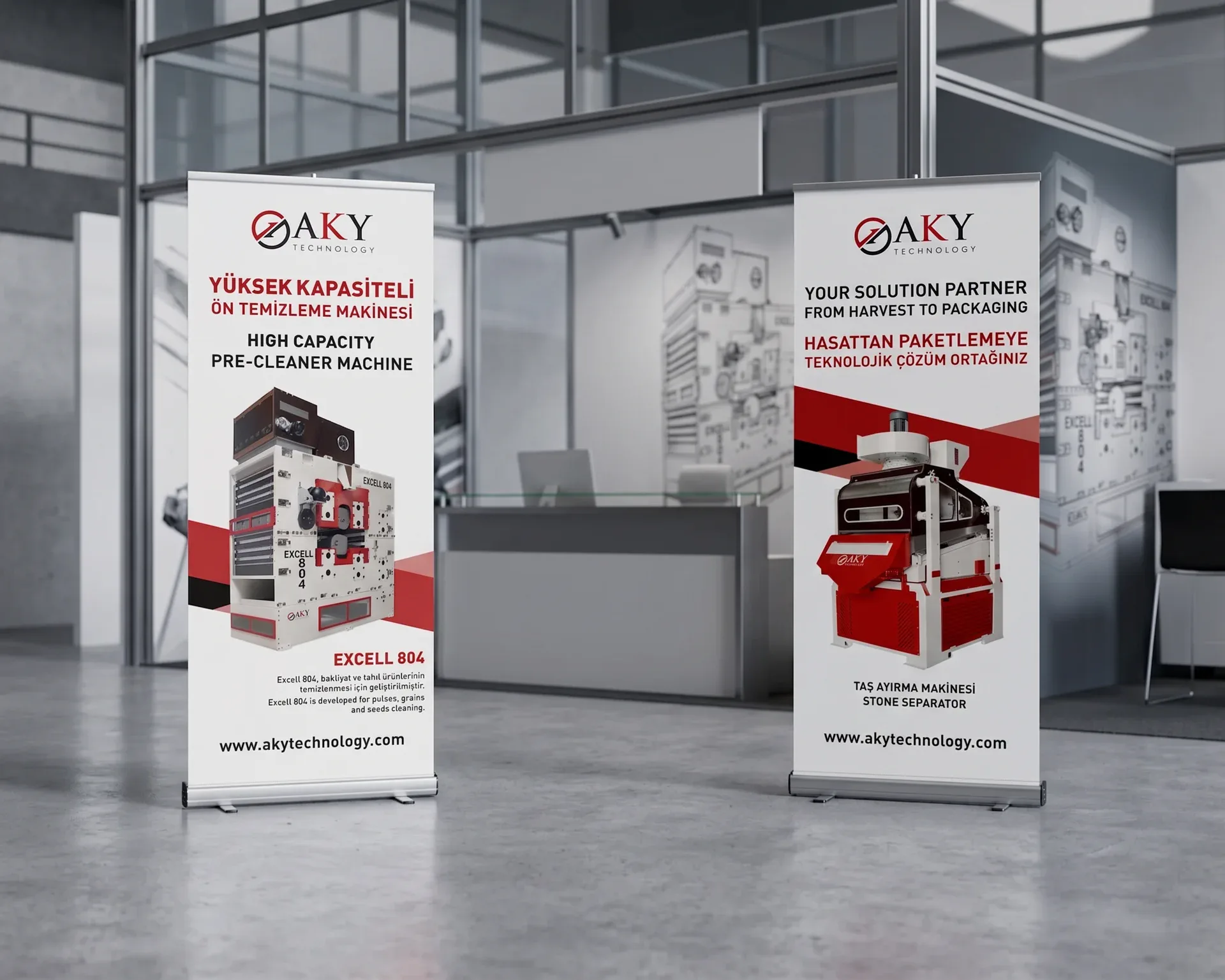AKY Technology — Excell 804 — Roll-up Tasarımı, görsel 2, Kortex Digital