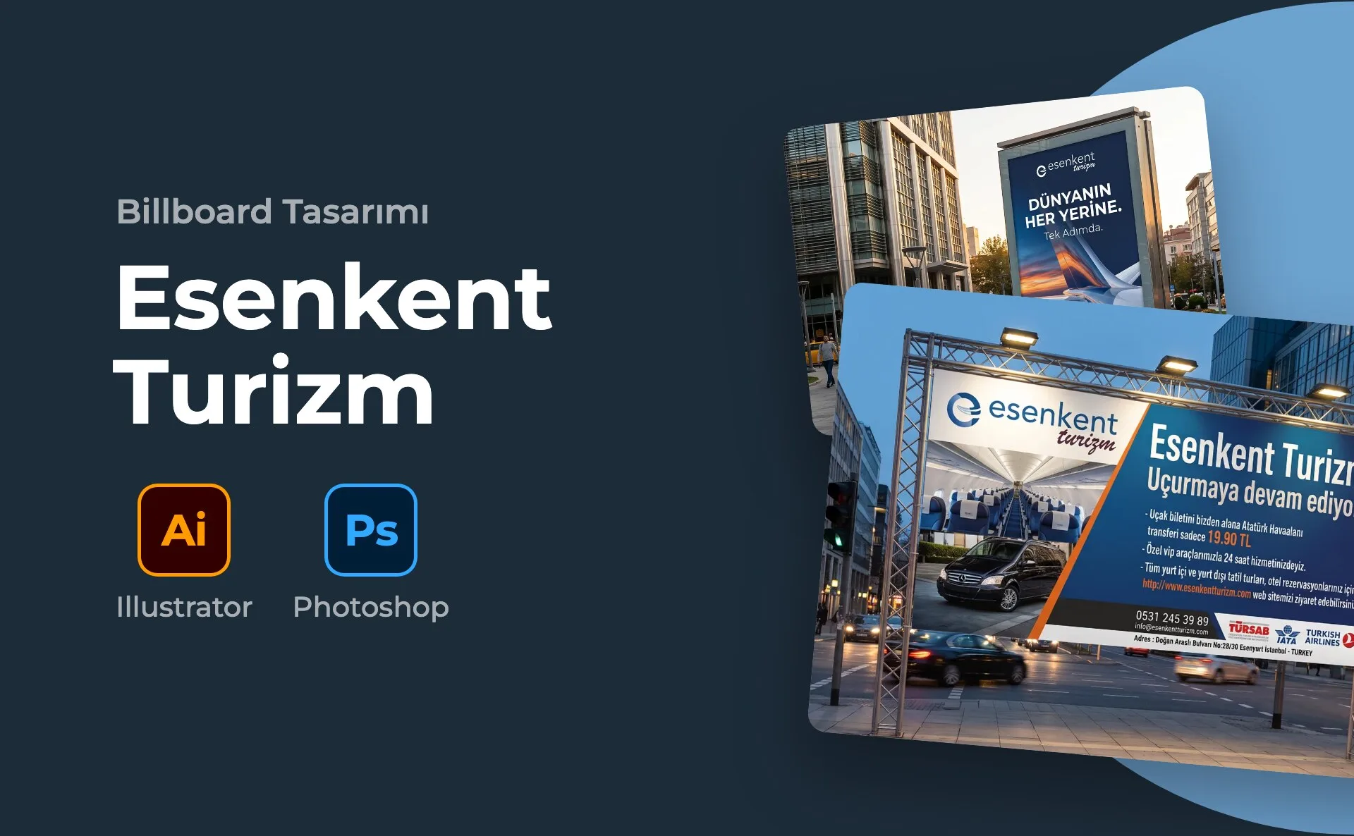 Esenkent Turizm — Billboard Tasarımı
