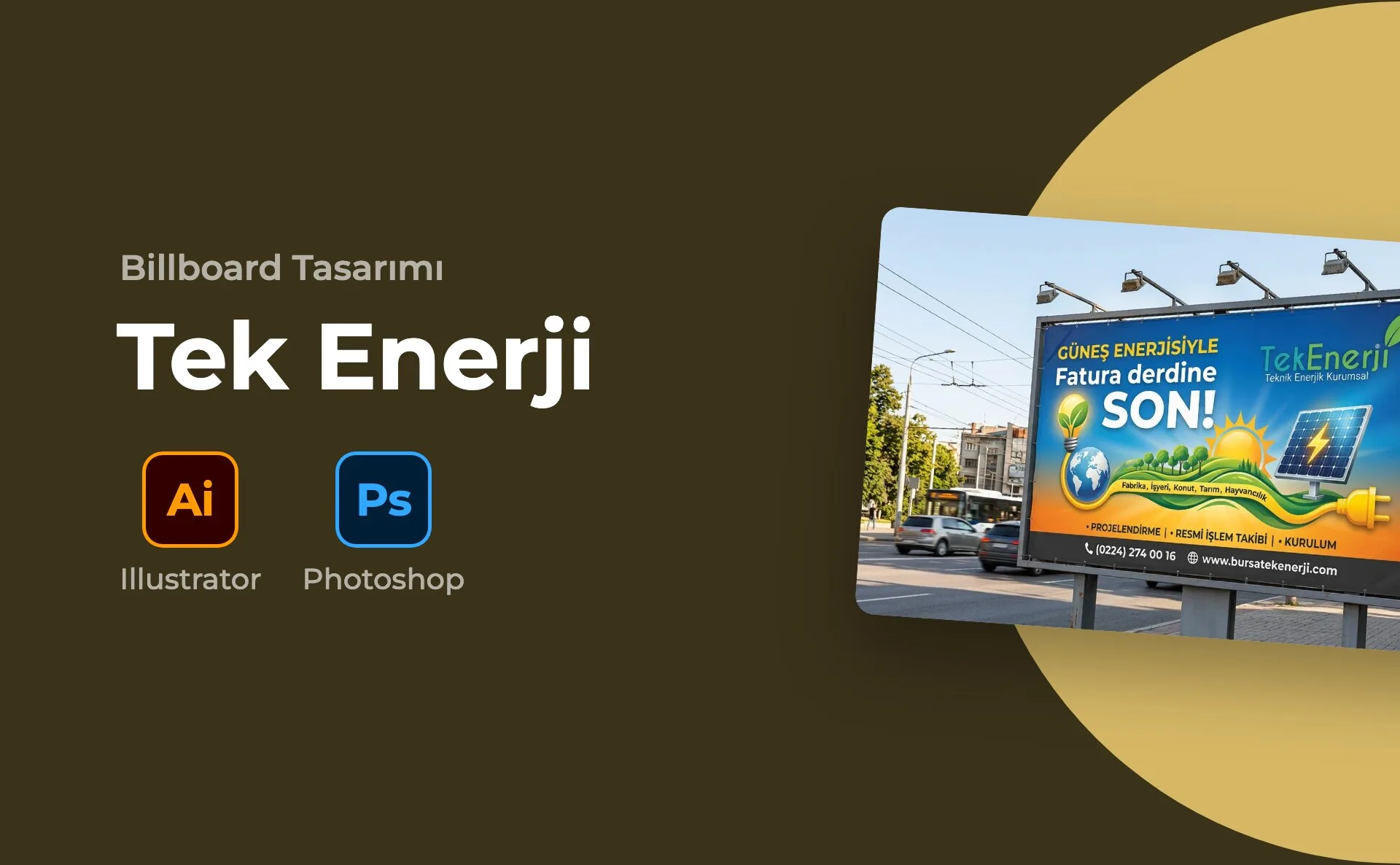 Tek Enerji — Billboard Tasarımı