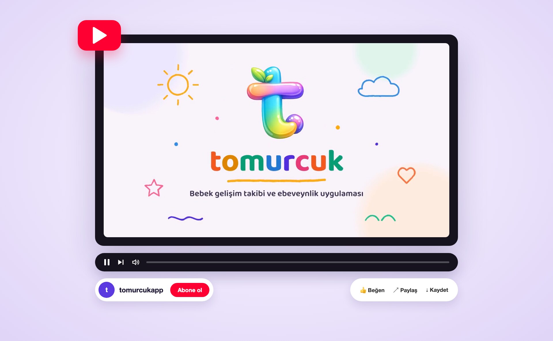 Tomurcuk · Intro Animasyonu sunum çerçevesi